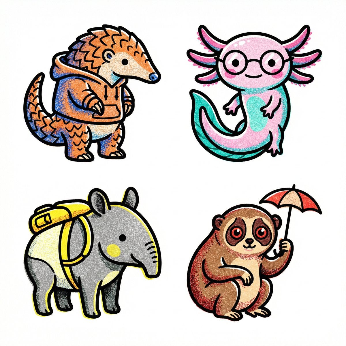 Diagram / Chart AI image prompt preview: Create a collection of icons representing [a theme], they belong together as a single theme