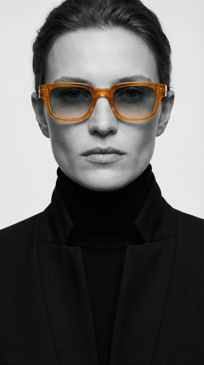 Photography AI image prompt preview: A studio-style close-up editorial portrait of a person with strong, well-defined facial features and (image 2)