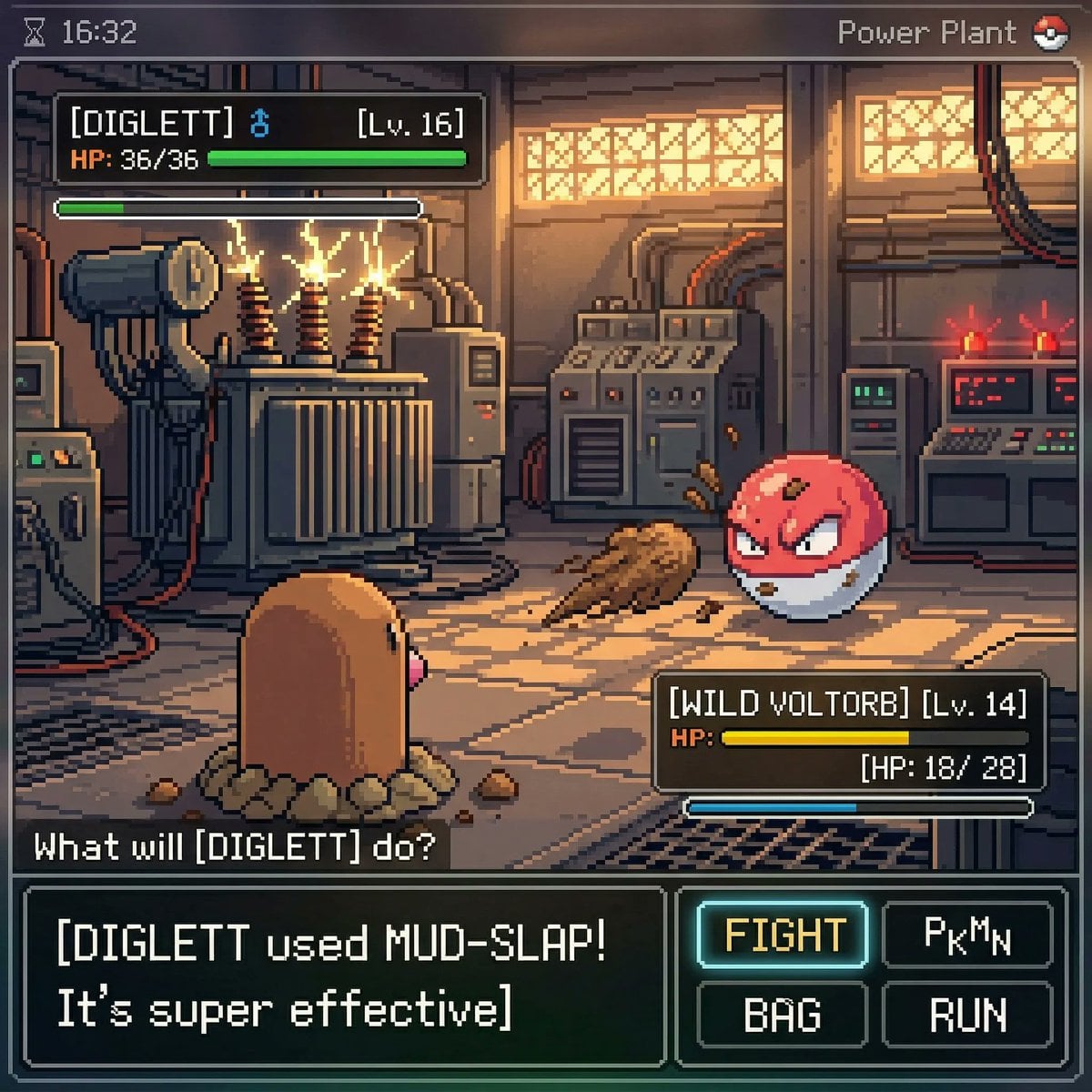 Illustration AI image prompt preview: inspired by a classic pokemon gameboy screenshot but it's highly detailed beautiful pixel art, include cool (image 4)