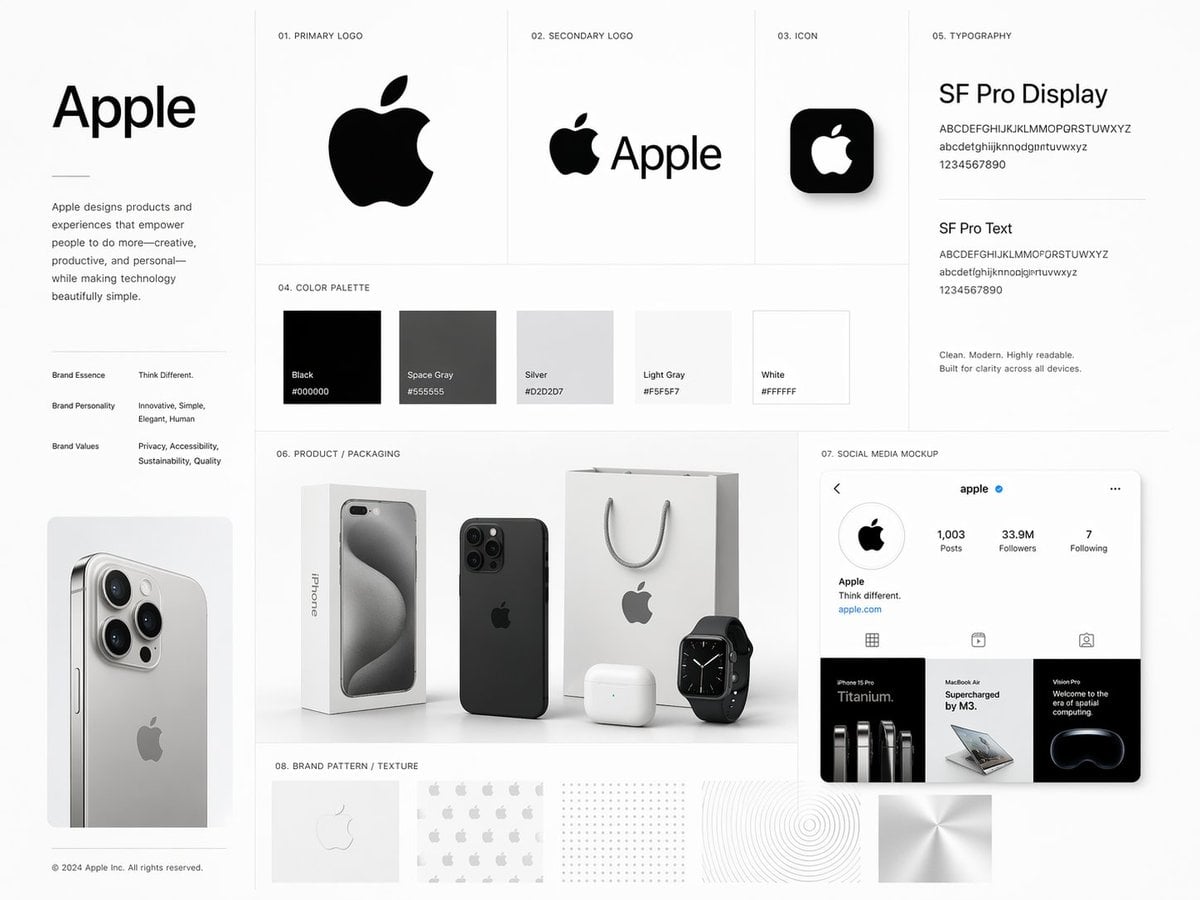 Product AI image prompt preview: Create a premium brand kit board for [BRAND NAME], presented like a professional branding studio slide (image 4)
