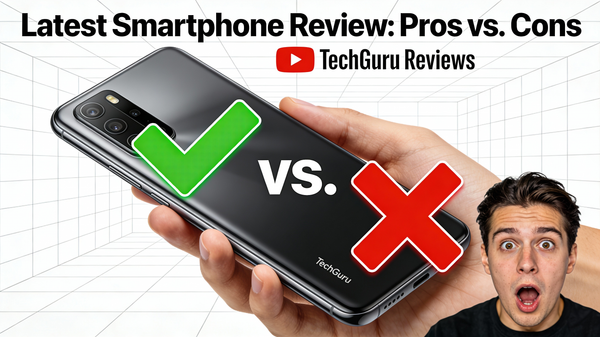 Product AI image prompt preview: A thumbnail for a review of the latest smartphone