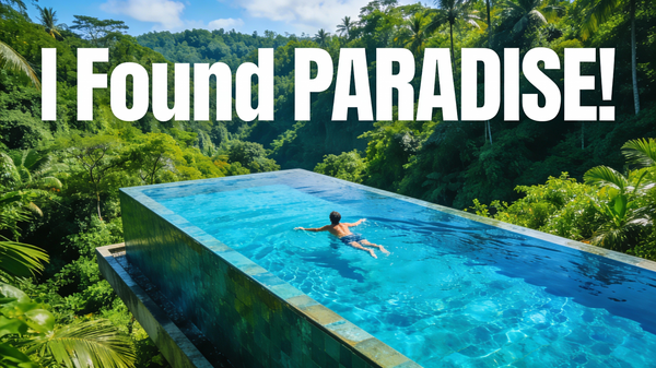 Video Thumbnail AI image prompt preview: A stunning thumbnail for a travel vlog about Bali