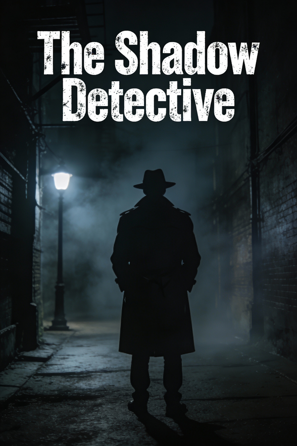 Abstract / Background AI image prompt preview: A thrilling and mysterious book cover for a crime novel titled “The Shadow Detective”